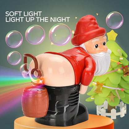 Christmas Santa Bubble Machine – Musical Bubble-Blowing Toy with Festive Lights 🎅
