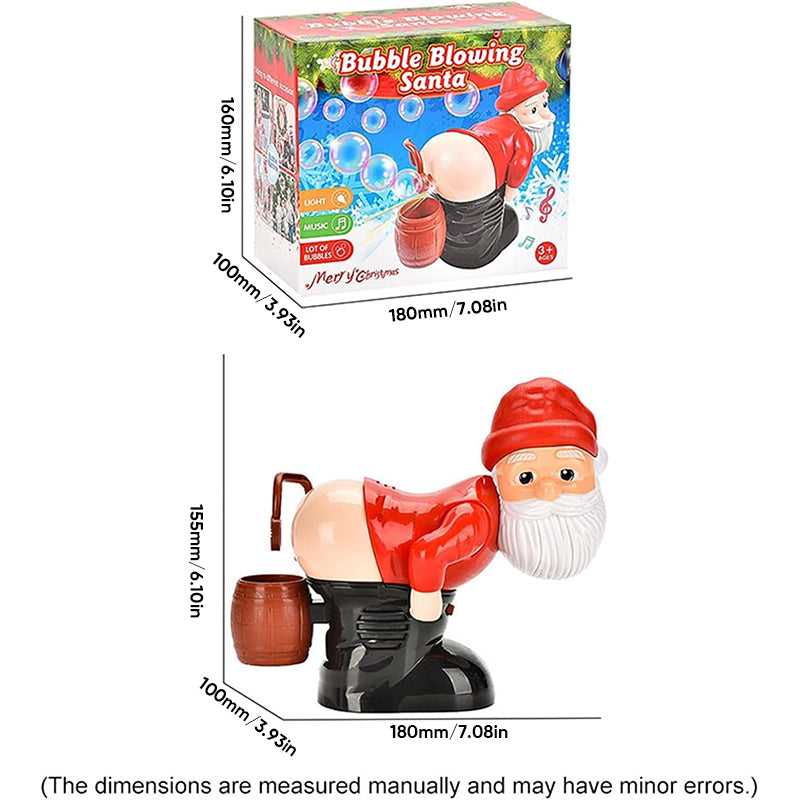 Christmas Santa Bubble Machine – Musical Bubble-Blowing Toy with Festive Lights 🎅