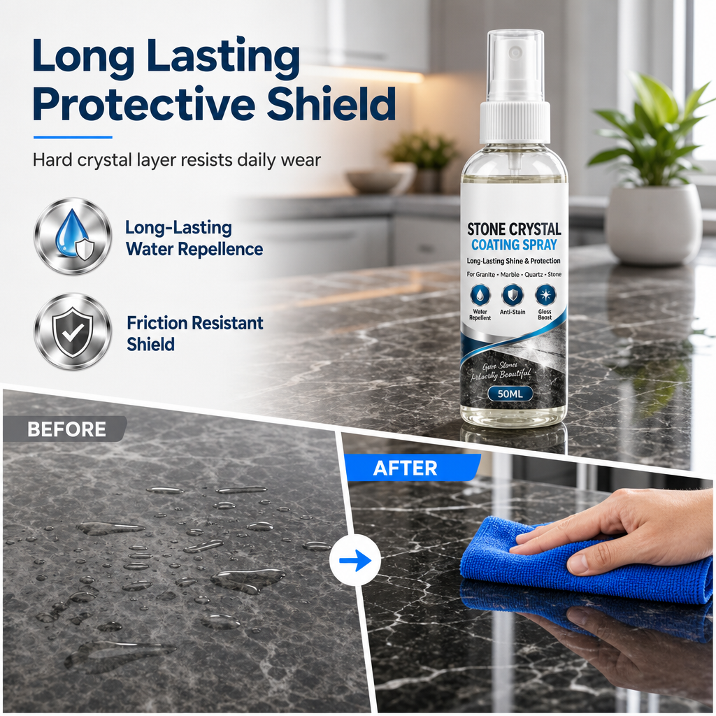 ✨ Stone Sealer Spray for Marble & Granite Countertops