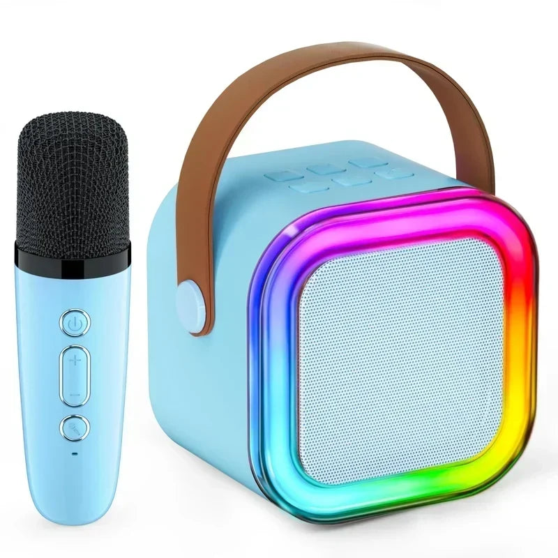 Mini Karaoke Machine for Kids with Wireless Microphones