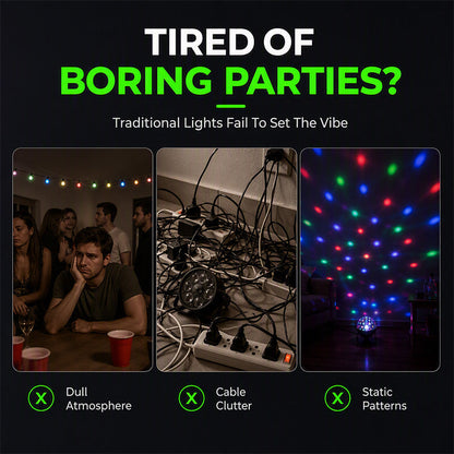 Light Up Parties Instantly! Music Sync Rechargeable Laser Light