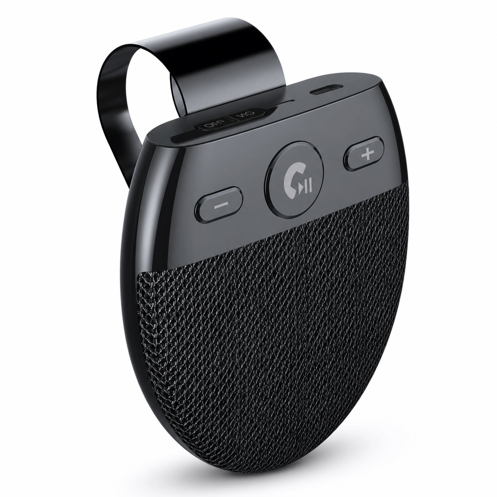 🚗 Bluetooth Car Visor Speakerphone – Hands-Free Calls & 500-Hour Standby 🔋