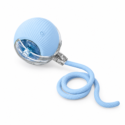Smart Automatic Rolling Cat Toy Ball with Rope