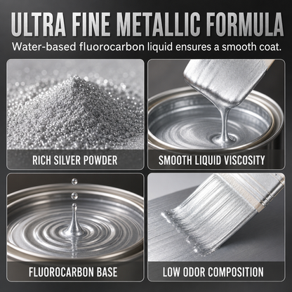 Water Based Metallic Silver Outdoor Anti Rust for Metal Renovation