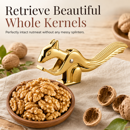 Zinc Alloy Squirrel Shaped Nutcracker Multifunctional Walnut and Nut Cracker Tool