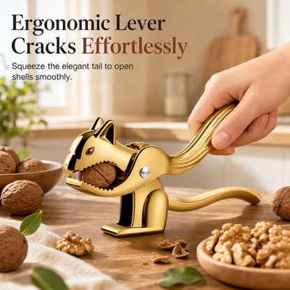 Zinc Alloy Squirrel Shaped Nutcracker Multifunctional Walnut and Nut Cracker Tool