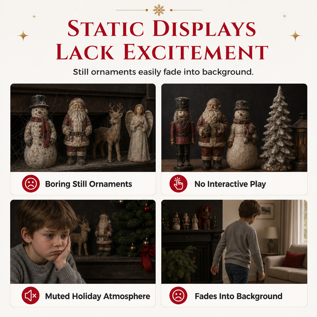 🎅 Animated Climbing Santa Toy – Musical Dancing Christmas Decoration for Kids & Family Fun 🎄