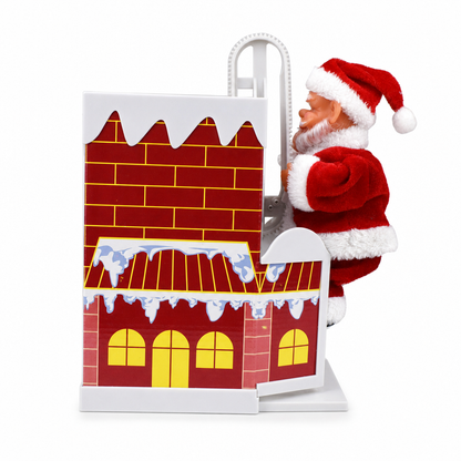 🎅 Animated Climbing Santa Toy – Musical Dancing Christmas Decoration for Kids & Family Fun 🎄