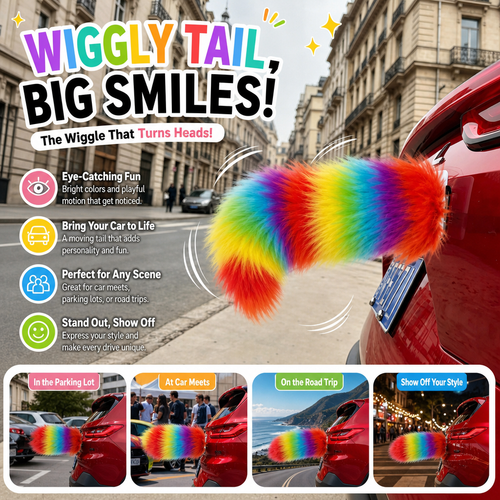 Remote-Controlled Wagging Tail – A Playful Touch for Your Car 🐾